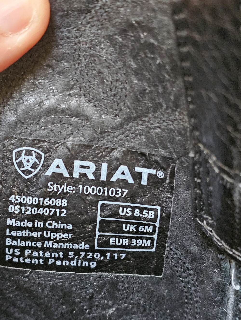 Ariat Ladies Western Heritage Black R Toe Wild West Cowboy Boots Deertan Leather - Picture 8 of 10